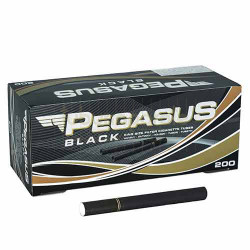 Tuburi pentru injectat tutun Pegasus Black 200 buc