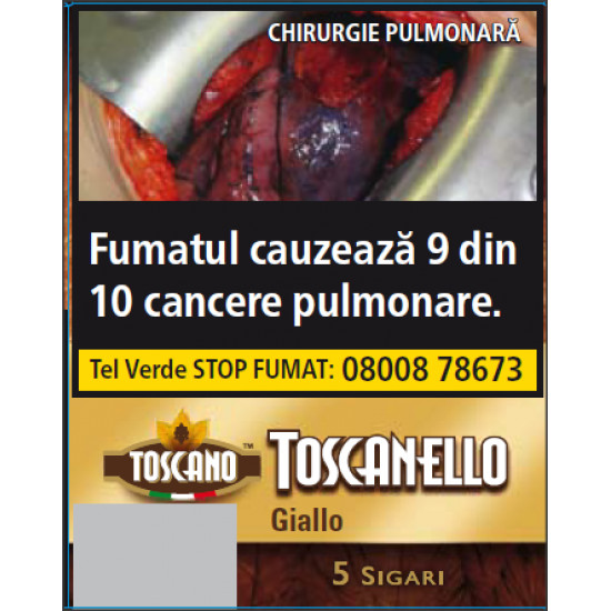 Tigari de foi Toscanello giallo (aroma vanilie) 5 buc