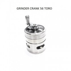 Grinder metalic Crank pt. tocat tutun-56 mm-argintiu